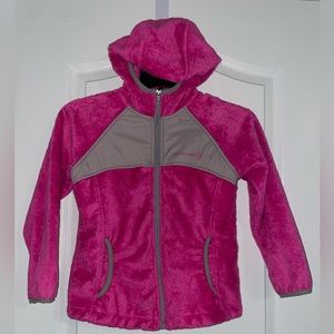EUC Girls Free Country Butter Pile Pink Jacket Size 5/6
